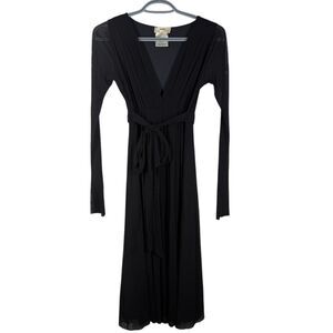 Y2k John Paul Gaultier Fuzzi Black Babydoll Dress Sz S Whimsigoth Sheer Grunge